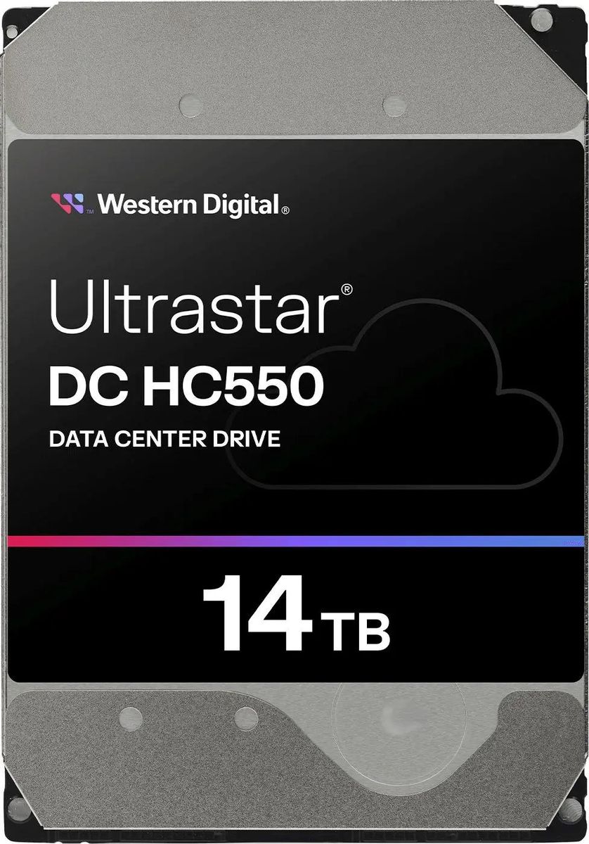 Жесткий диск WD Ultrastar DC HC550 WUH721816ALE6L4,  16ТБ,  HDD,  SATA III,  3.5" [0f38468]